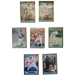 Nolan Ryan Donruss 1992 Coca Cola Sealed Cello Packs Lot of 7 Baseball Cards